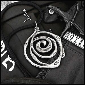 5 For $25💫Whimsigoth Silver Circular Pendant